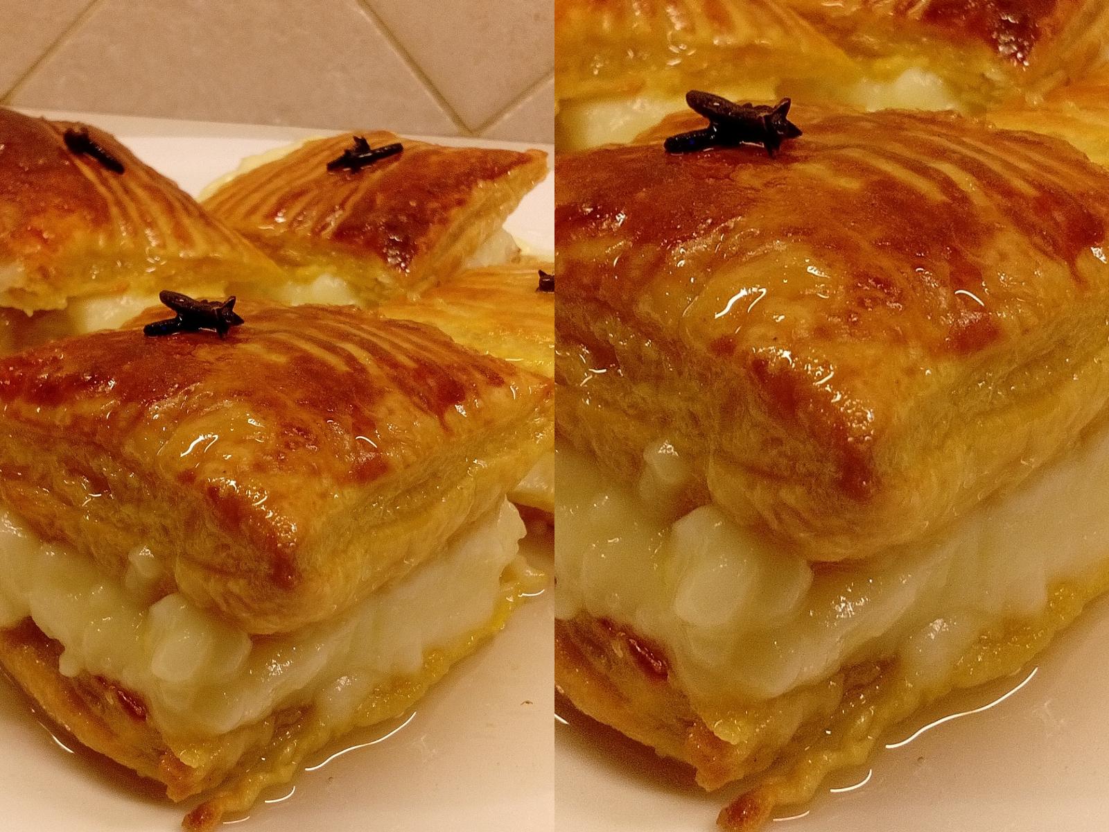 Γαλακτομπούρεκο- με -σφολιάτα- Γαλακτομπούρεκο- με -σφολιάτα-