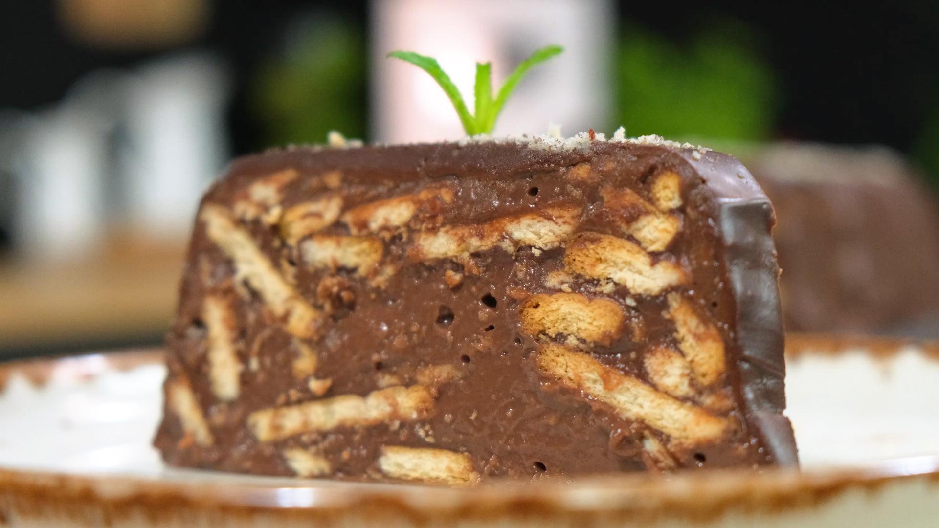 Σοκολατένια Πάστα με μπισκότα