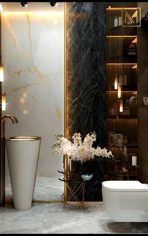 ιδέες-διακόσμησης-στο-μπάνιο-σε-μαύρο-και-χρυσό-