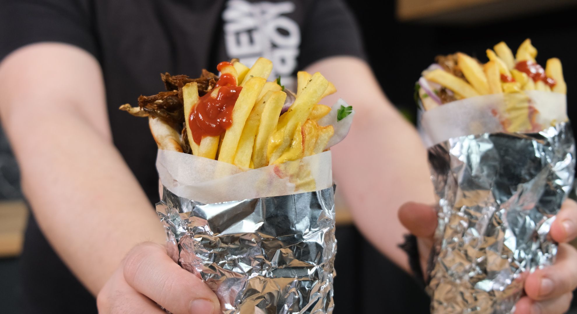 Γύρος χωρίς κρέας για την Νηστεία με σπιτική πίτα