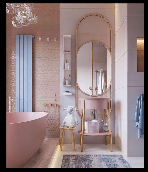 ιδέες-διακόσμησης μπάνιου-σε-χρυσό-και-λευκό-χρώμα-