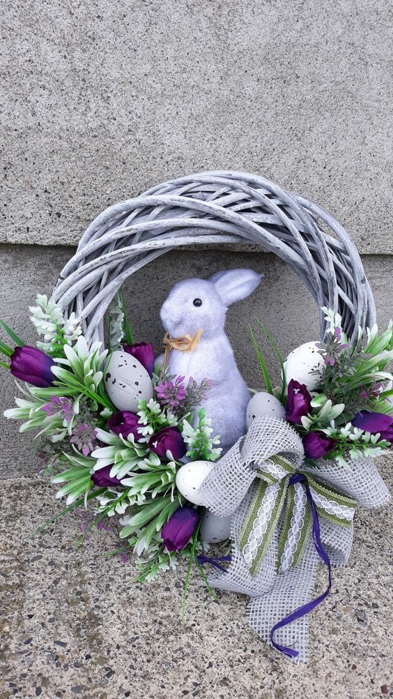 ιδέες-για-πασχαλινά στεφάνια 2022-