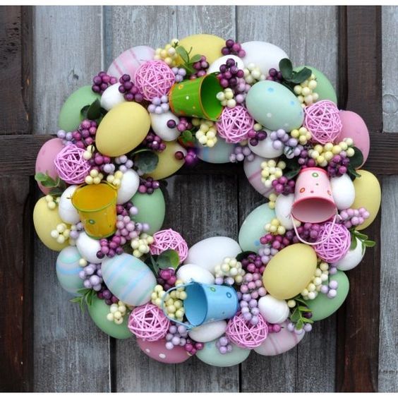 ιδέες-για-πασχαλινά στεφάνια 2022-