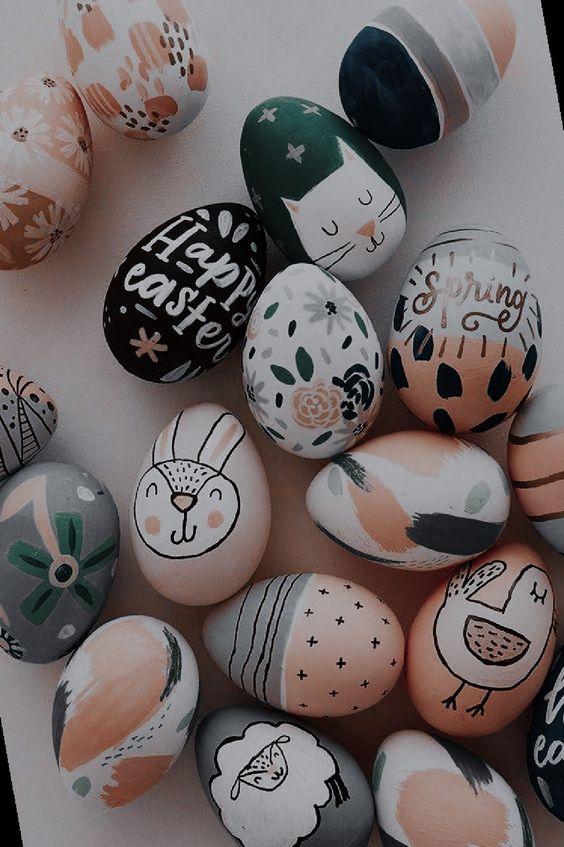 πασχαλινά-αυγά-με-indie σχέδια-ιδέες-για-να-βάψεις-τα-πασχαλινά-αυγά-