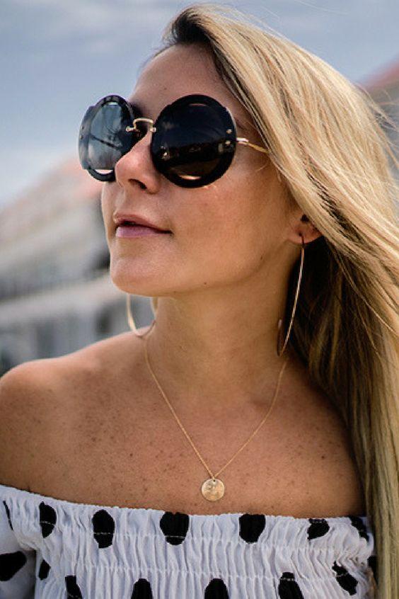 στρογγυλά-γυαλιά-ηλίου-τάσεις-στα-γυαλιά ηλίου-για-την-Άνοιξη Καλοκαίρι 2022-