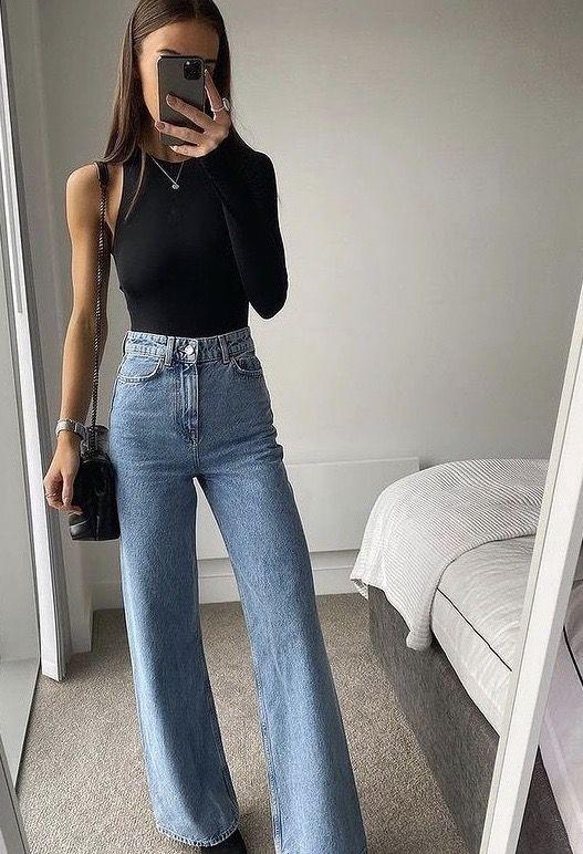 ιδέες-με-flare-denim-τζιν-παντελόνια-Άνοιξη 2022-