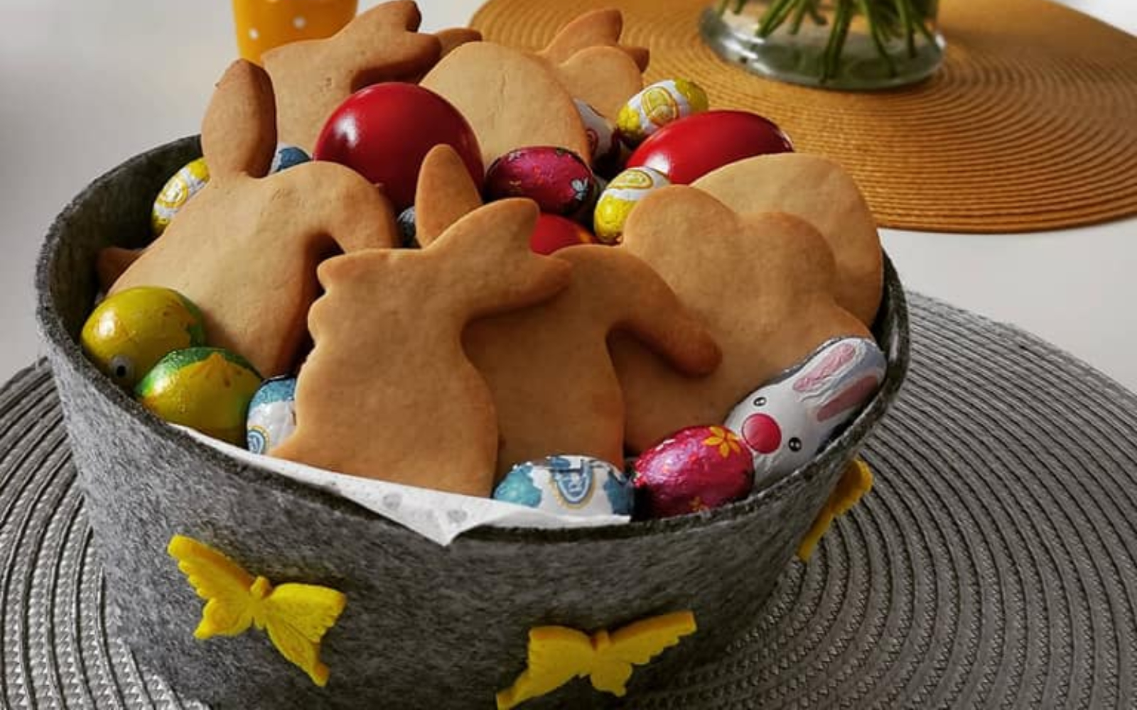 Πασχαλινά μπισκότα κουνελάκια χωρίς ζάχαρη