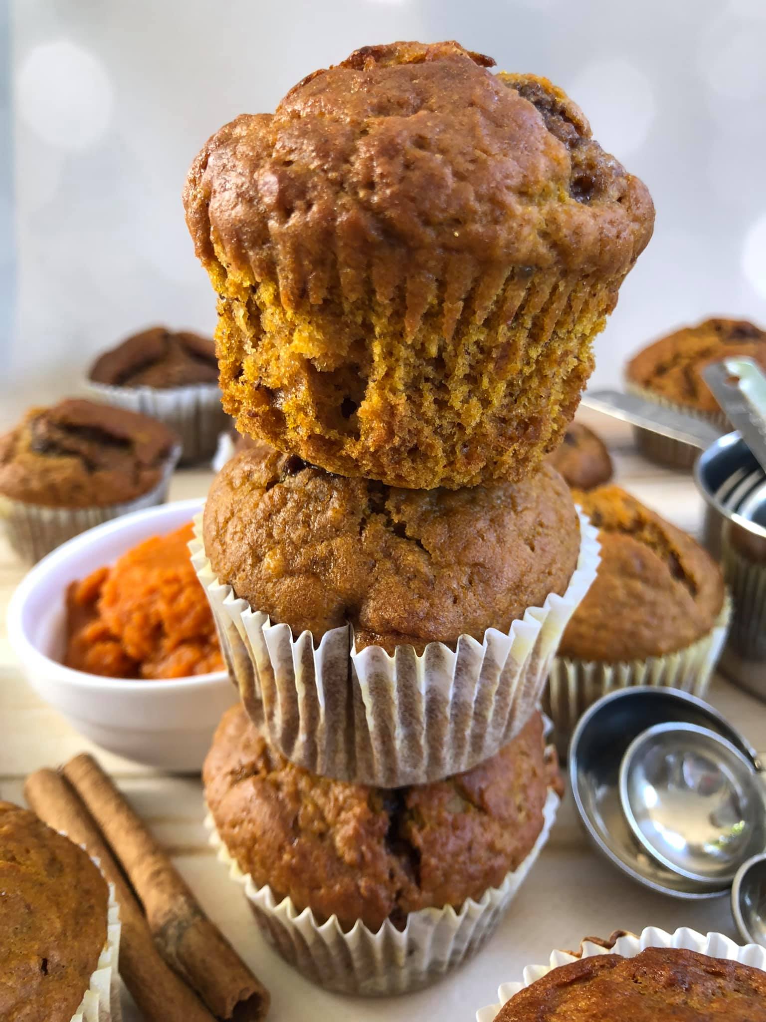 Muffins-με κολοκύθα-και-μπανάνα-συνταγή-