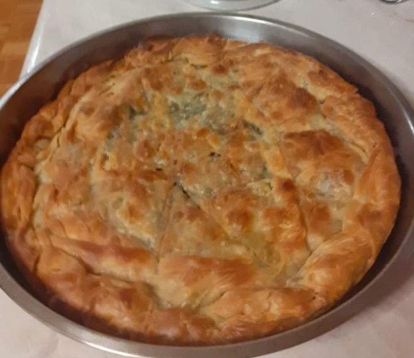 Νηστίσιμη Χορτόπιτα με φύλλο τραβηχτό