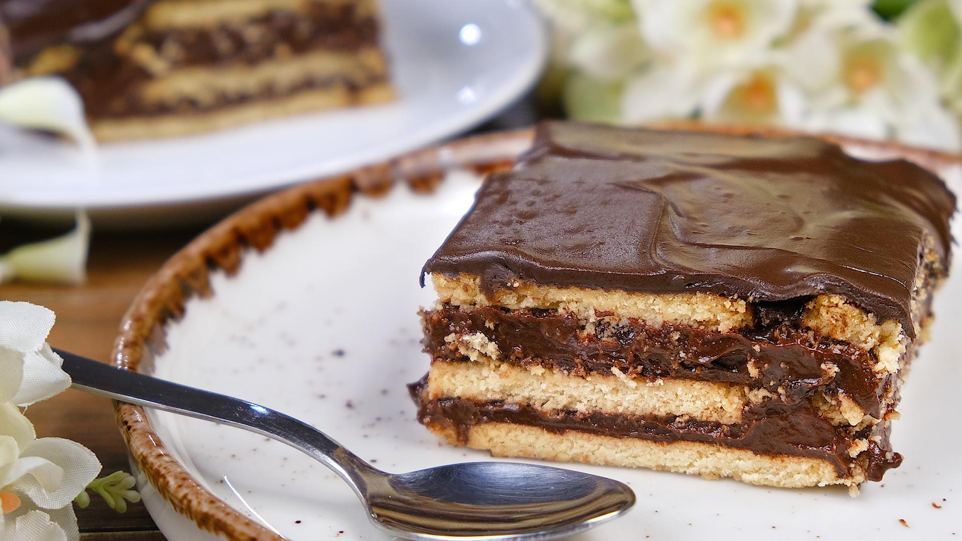 Μπισκοτόγλυκο -νηστίσιμο -με -σοκολάτα-