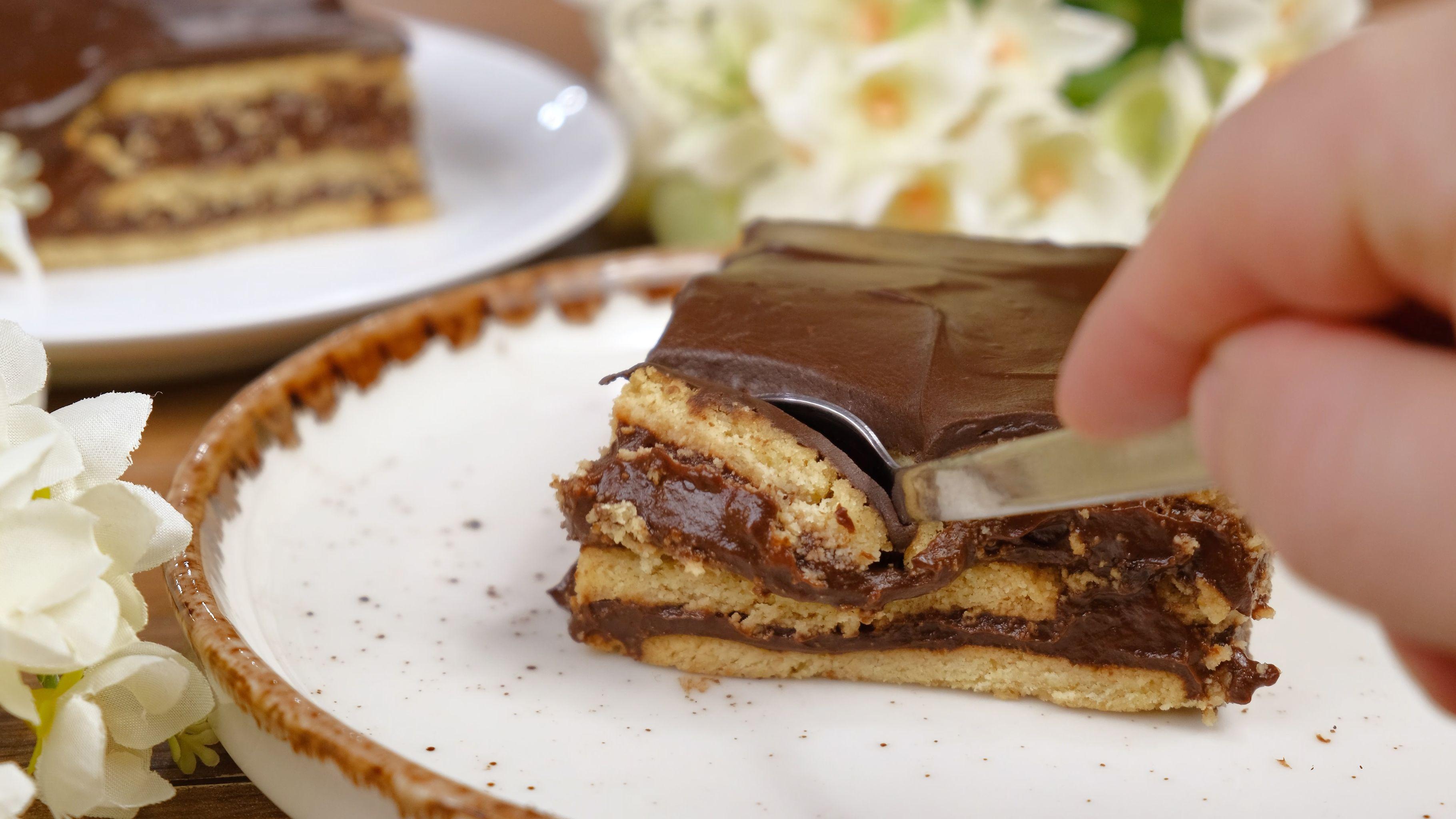 Μπισκοτόγλυκο -νηστίσιμο -με -σοκολάτα-