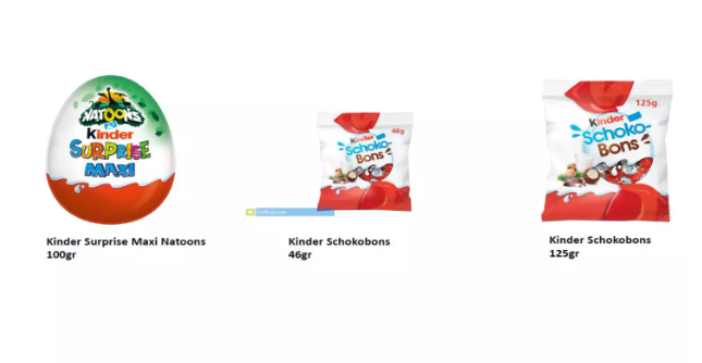 ΕΦΕΤ : Αυτές τις παρτίδες KINDER ανακαλεί στην Ελλάδα λόγω Σαλμονέλας