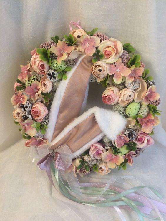 πασχαλινό-στεφάνι-σε-παστέλ-χρώματα-ιδέες-για-παστέλ-πασχαλινή διακόσμηση-