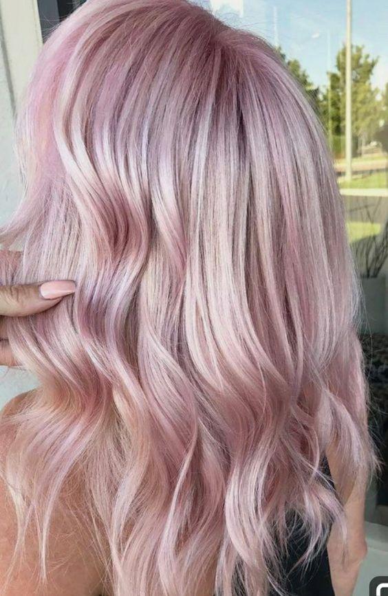 μακριά-ροζ-μαλλιά-ιδέες-Καλοκαίρι 2022-