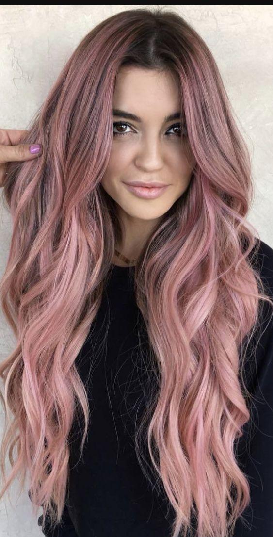 μακριά-ροζ-μαλλιά-ιδέες-Καλοκαίρι 2022-
