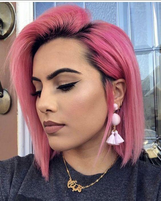 ροζ-μακριά-ίσια μαλλιά-για-το-Καλοκαίρι 2022-