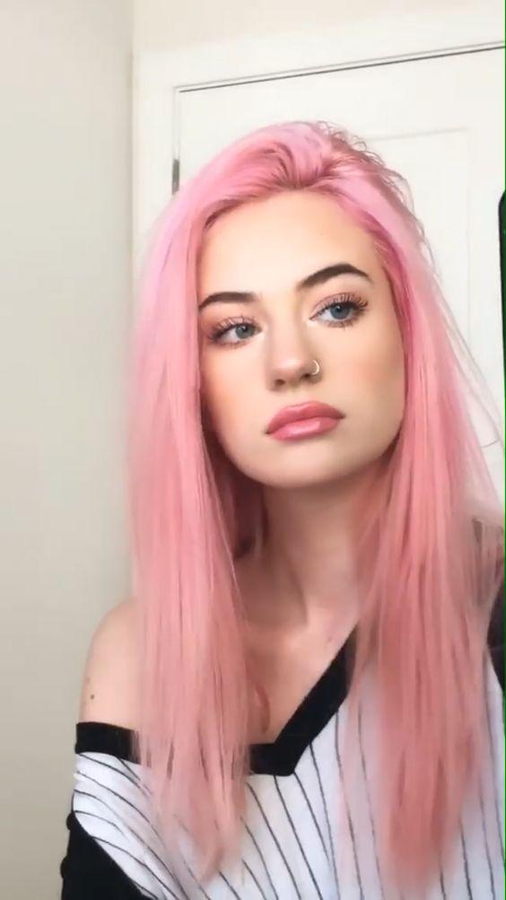 ροζ-μακριά-μαλλιά-ίσια-για-το-Καλοκαίρι 2022-