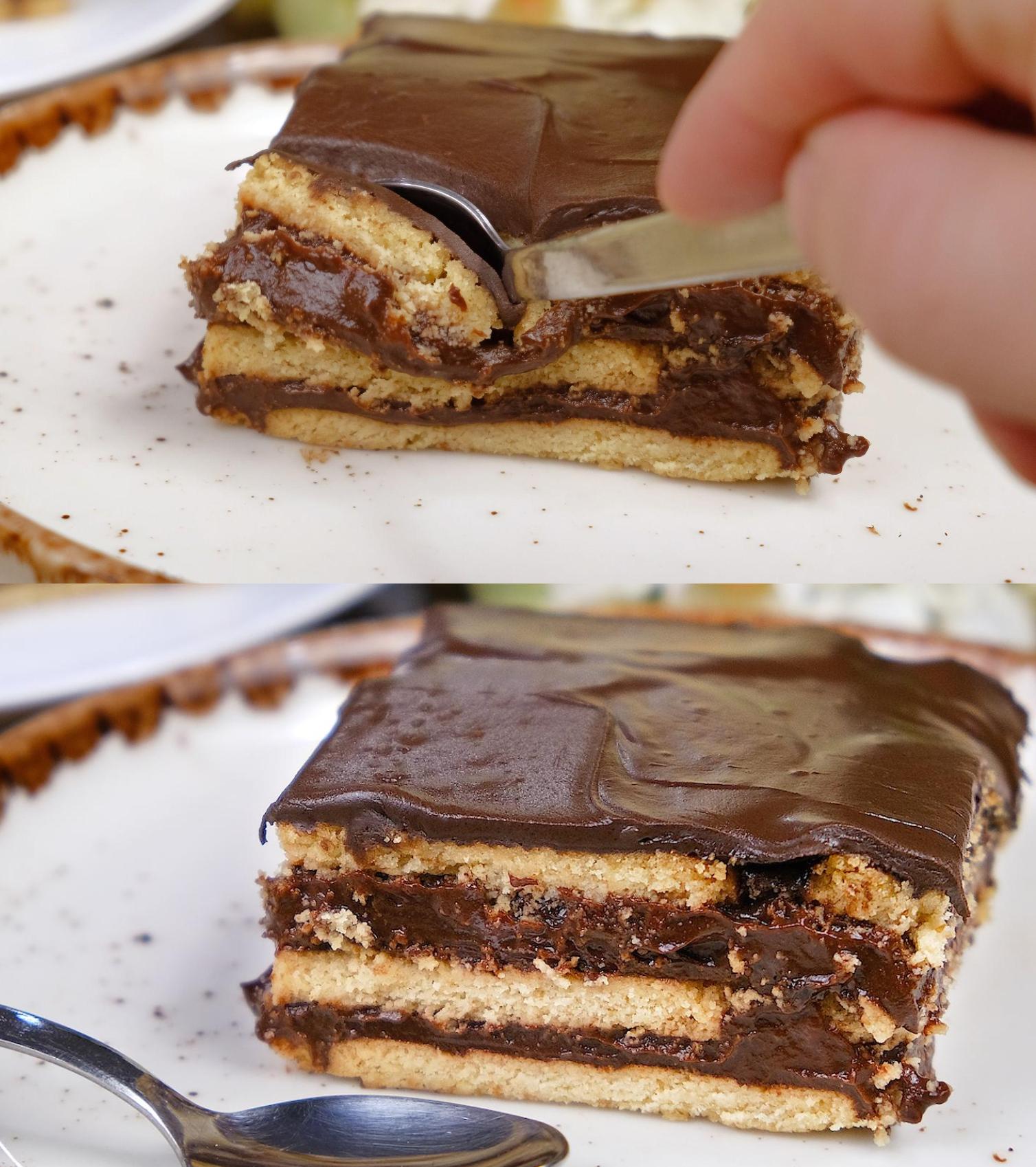 Μπισκοτόγλυκο νηστίσιμο με σοκολάτα