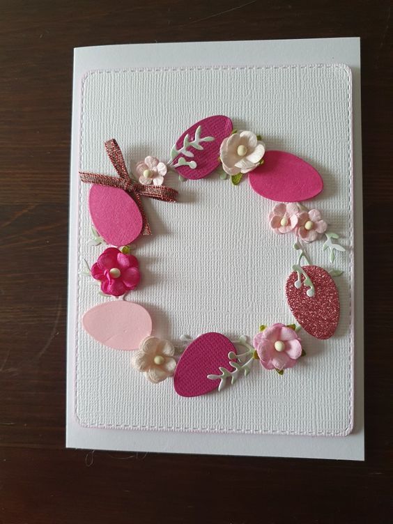 πασχαλινή-κάρτα-με-στεφάνι-ιδέες-για-πασχαλινές κάρτες-