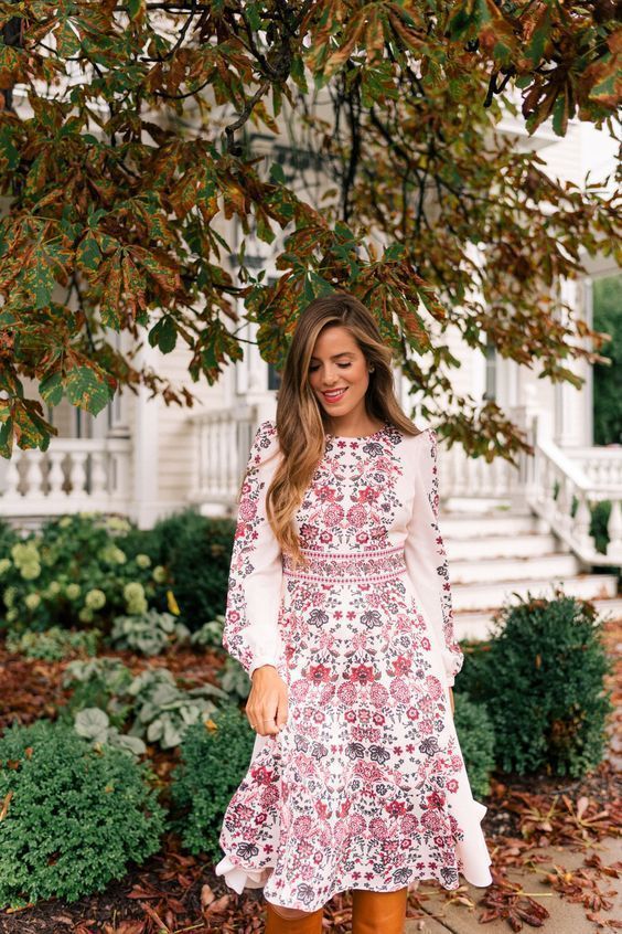 φόρεμα-σε-floral-σχέδιο-ιδέες-για-ανοιξιάτικα-φορέματα-