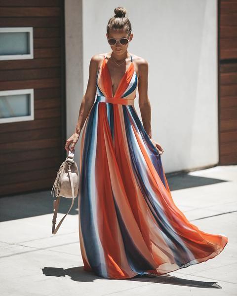 πολύχρωμο-ανοιξιάτικο φόρεμα-ιδέες-για-ανοιξιάτικα-φορέματα-