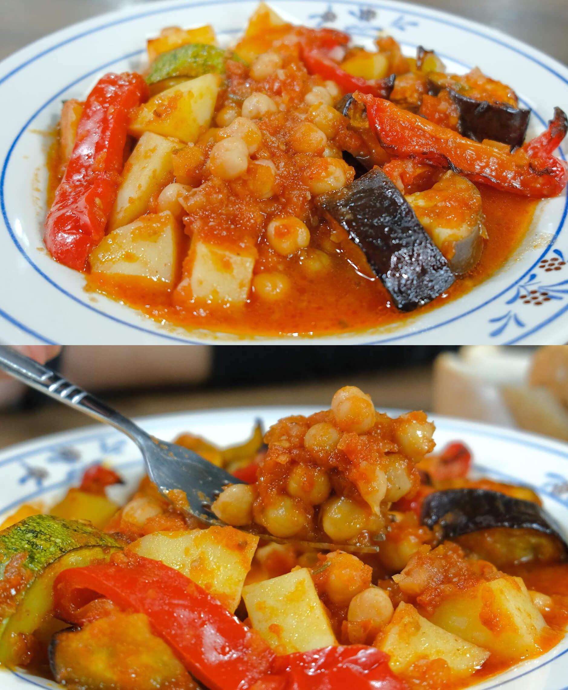 Σαρακοστιανό μπριάμ με ρεβίθια