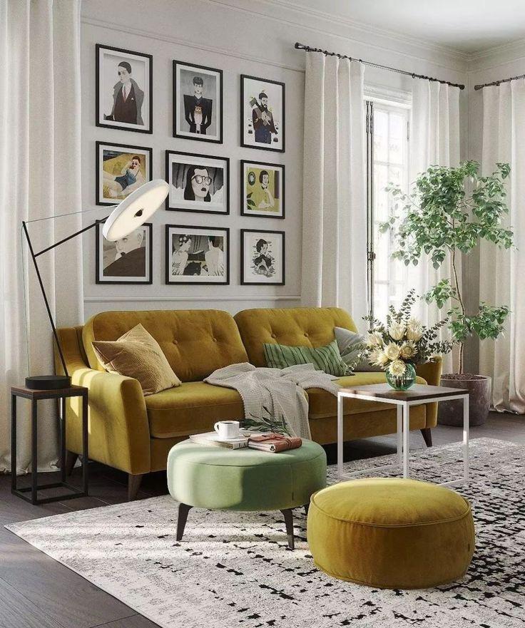 Κίτρινος καναπές στην διακόσμηση: 15 ιδέες να τον συνδυάσεις μέσα στο σπίτι Κίτρινος καναπές στην διακόσμηση: 15 ιδέες να τον συνδυάσεις μέσα στο σπίτι