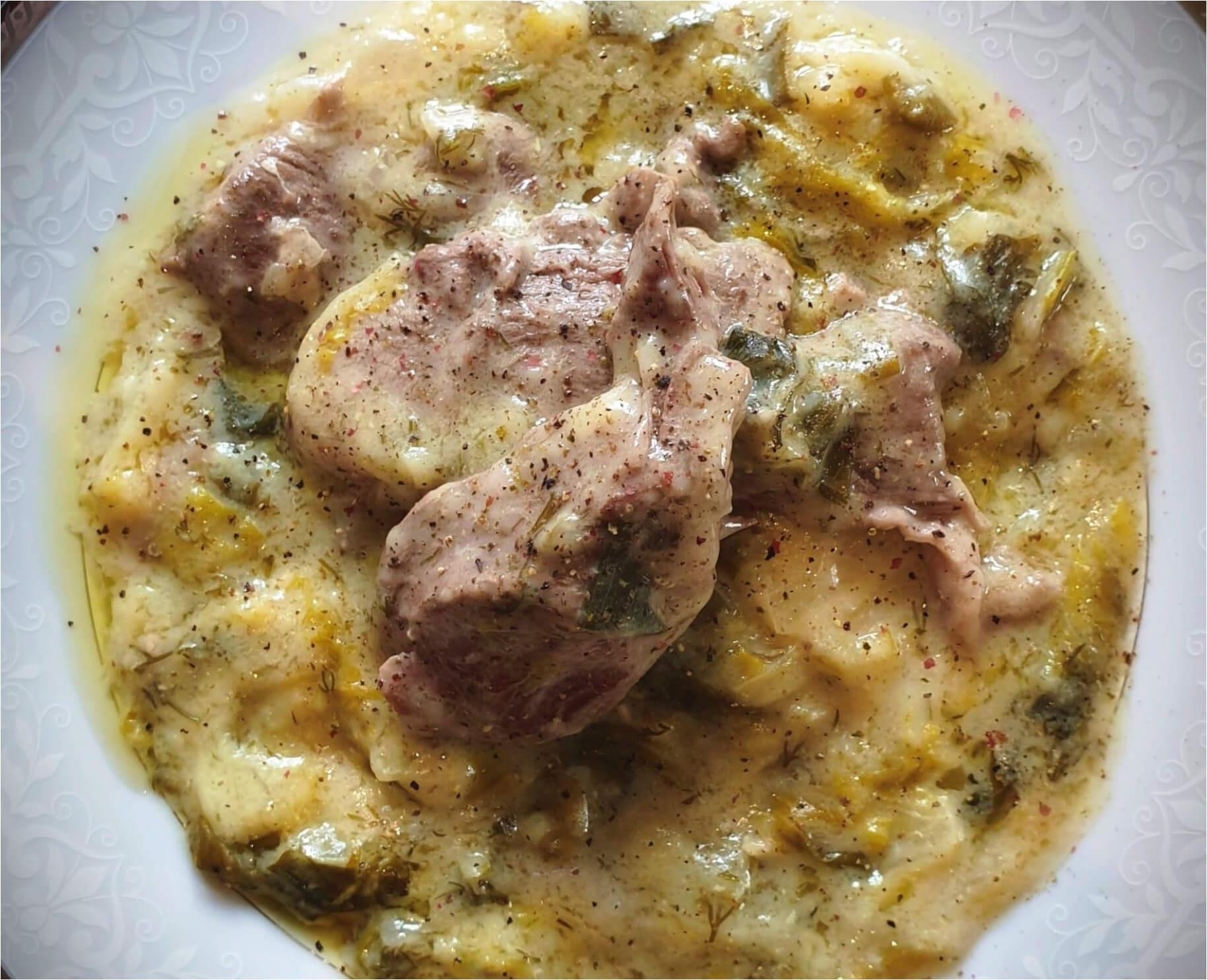 Φρικασέ με αρνί που περίσσεψε