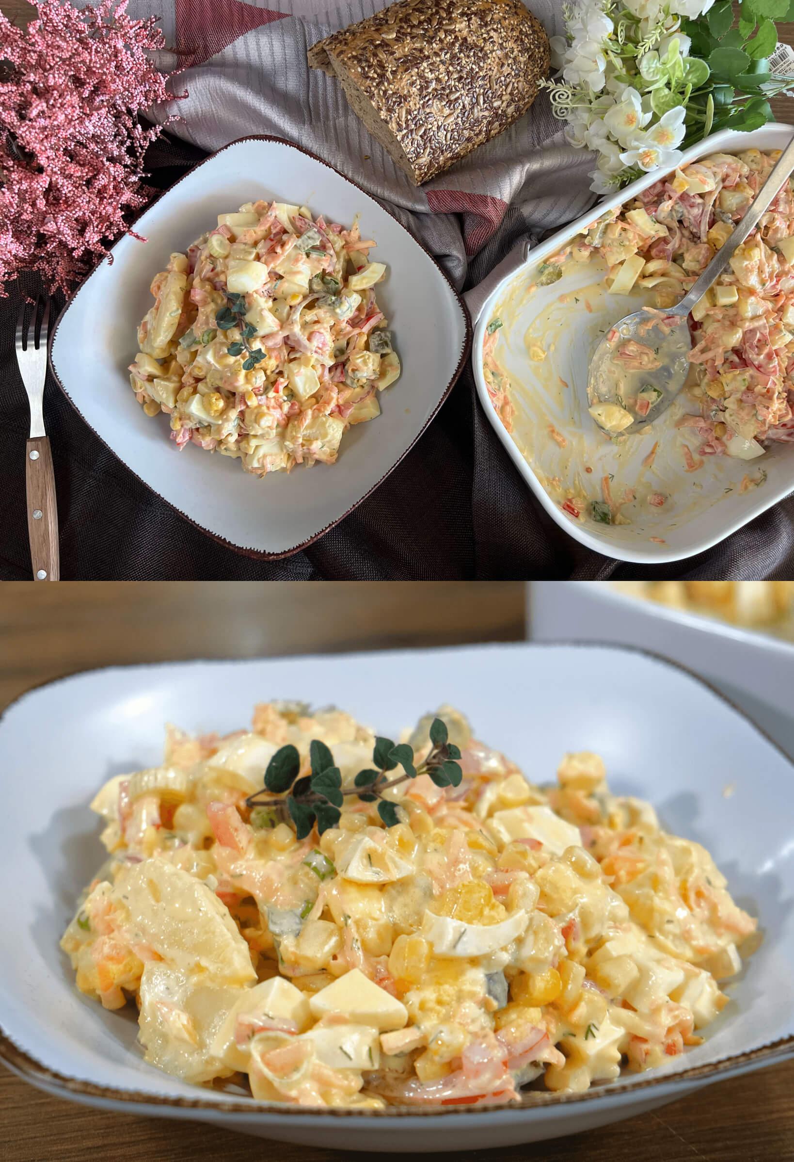 Πατατοσαλάτα με τα Πασχαλινά αυγά που περίσσεψαν