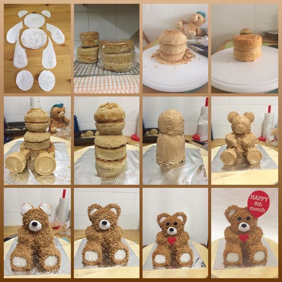 τούρτα-γενεθλίων-αρκουδάκι-συνταγή-