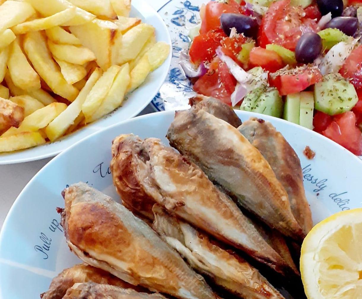 Σαφρίδια σαν τηγανιτά στην λαδόκολλα