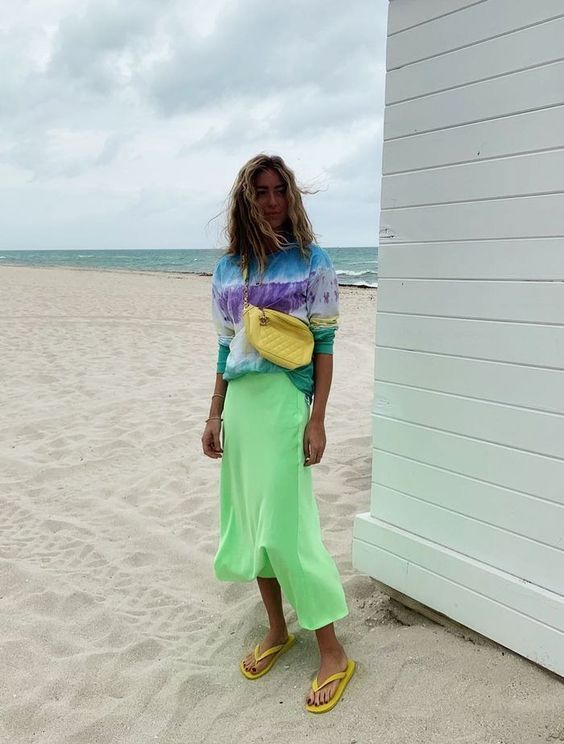 πράσινη-μάξι φούστα-ιδέες-για-το-Καλοκαίρι 2022-
