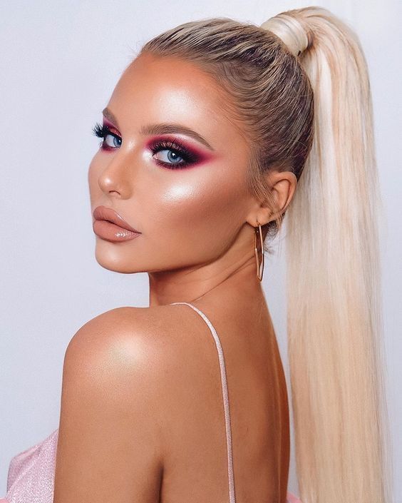 ιδέες-για-μακιγιάζ-με-γκλίτερ-και-highlighter-την-Άνοιξη Καλοκαίρι-