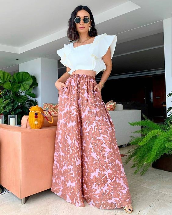 σατέν-φλοράλ-παντελόνα-ιδέες-για-ντύσιμο-