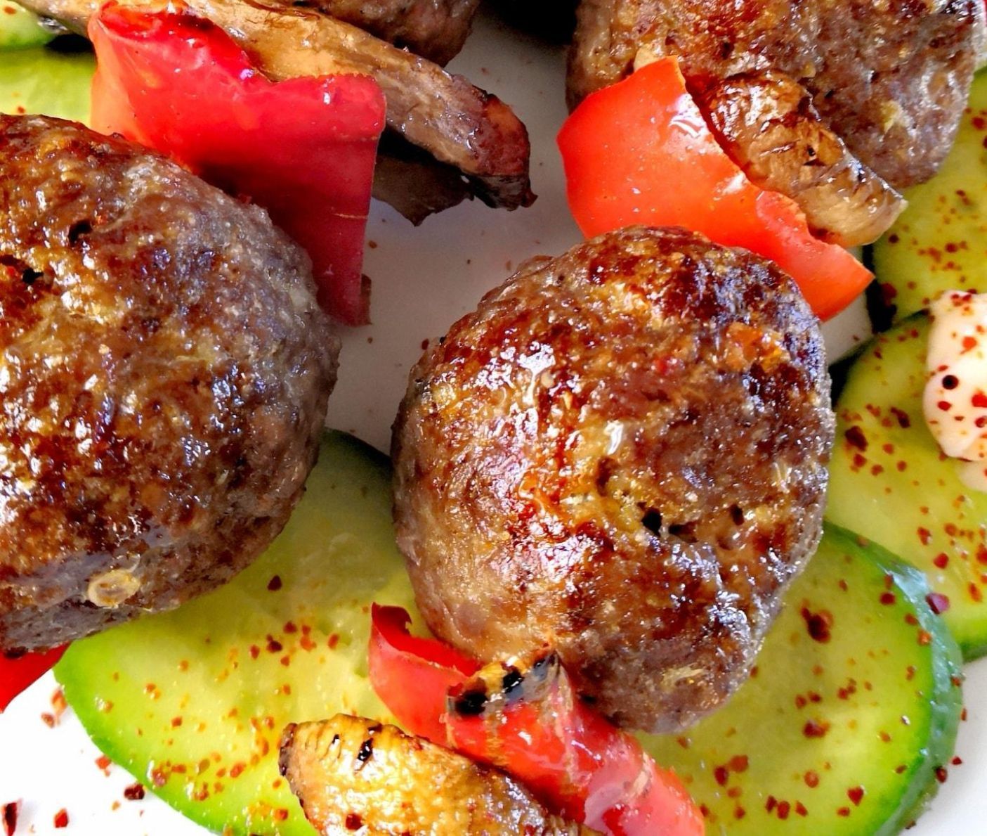 Κεφτεδάκια σουβλάκι στον φούρνο