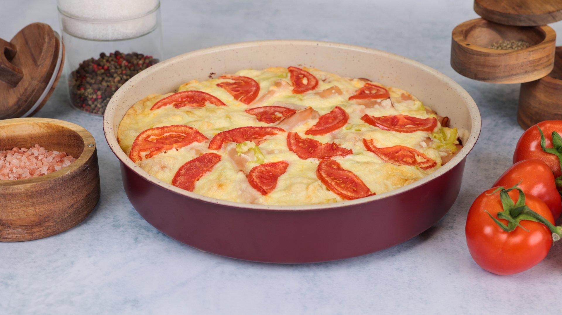 πίτα-χωρίς φύλλο-με-αλλαντικά-τυρί-λαχανικά-συνταγή-