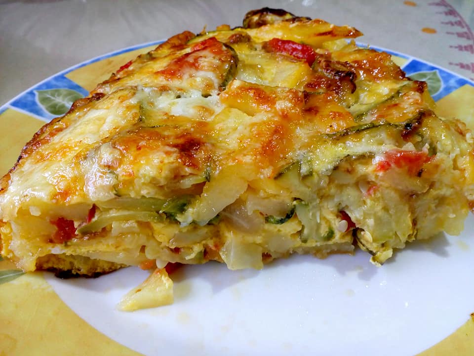 Καλοκαιρινή-ομελέτα-φούρνου