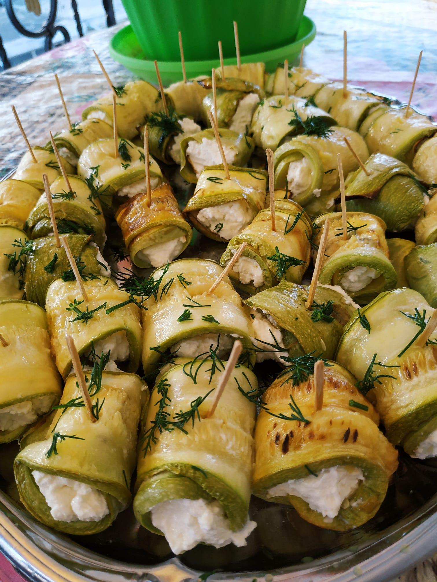 Κολοκυθάκια-ρολάκια-γεμιστά