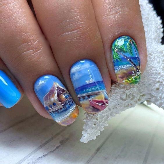 νύχια-με-καλοκαιρινές-παραστάσεις-ιδέες-