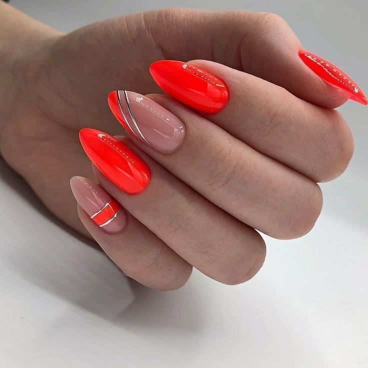 κόκκινα-νέον νύχια-για-το-Καλοκαίρι 2022-
