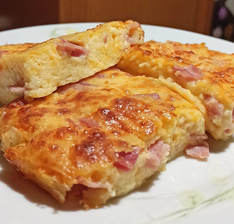 ζαμπονοτυρόπιτα- με- ζύμη- γιαουρτιού-  χωρίς -φύλλο-