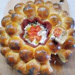 Ψωμάκια μαργαρίτα με μπιουγιουρντί στο κέντρο