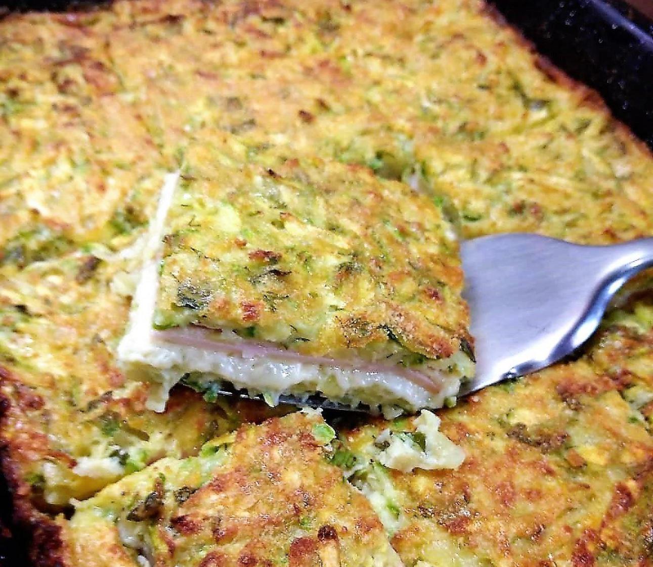 Κολοκυθοτυρόπιτα με γαλοπούλα χωρίς φύλλο