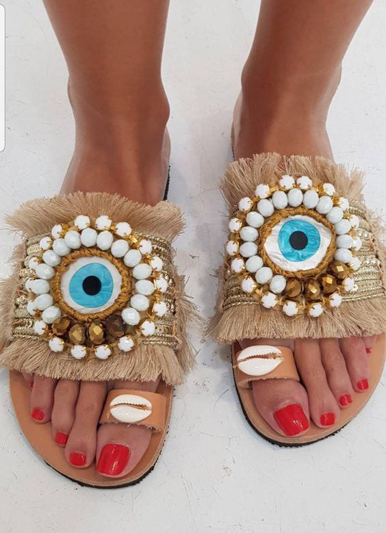 boho-σανδάλια-με-κρόσσια-και-μάτι-ιδέες-