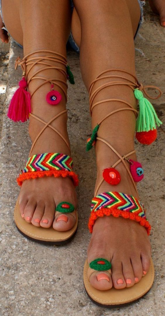 ιδέες-για-boho σανδάλια-Καλοκαίρι 2022-