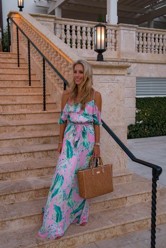 φλοράλ-μάξι φόρεμα-τον-Ιούλιο 2022-ιδέες-