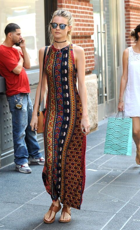 σε-στενή γραμμή-boho φόρεμα-ιδέες-Καλοκαίρι 2022-