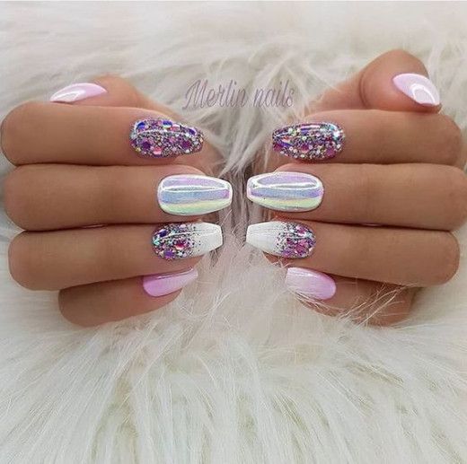 ιδέες-για-Mermaid-λευκά-νύχια- ιδέες-για-Mermaid-λευκά-νύχια-