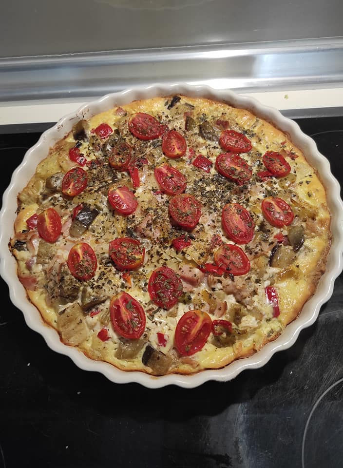 Καλοκαιρινή-τάρτα λαχανικών-συνταγή-