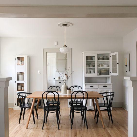 Greige διακόσμηση-με-μπεζ-τραπεζαρία-και-γκρι-τοίχους-ιδέες-